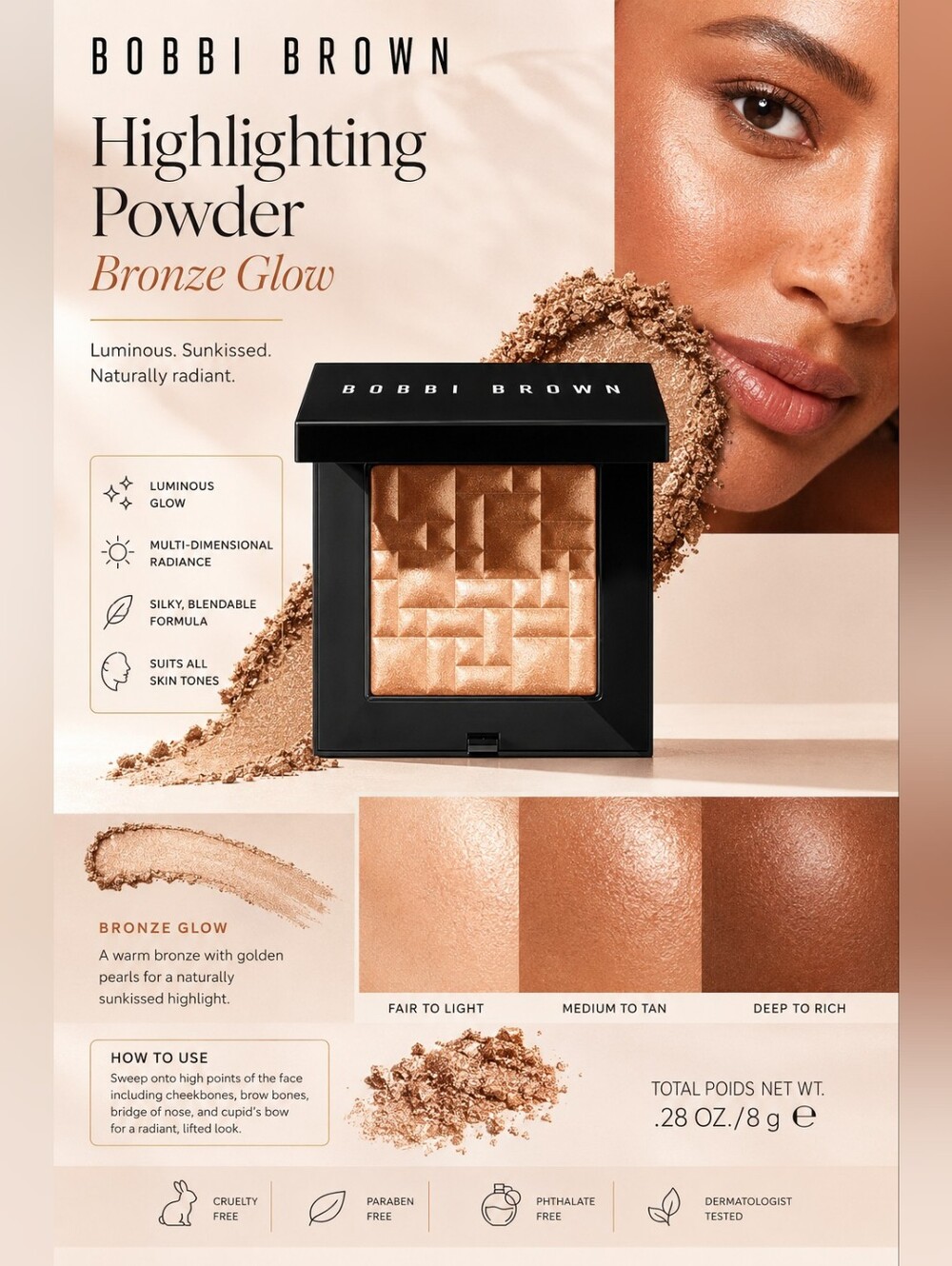 Bobbi Brown Highlighting Powder – Bronze Glow